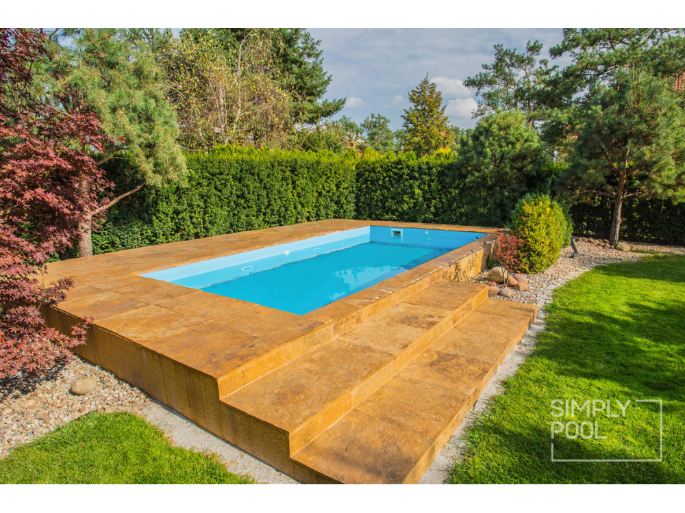 Plastový skimmerový bazén z polypropylenu | Simply Pool