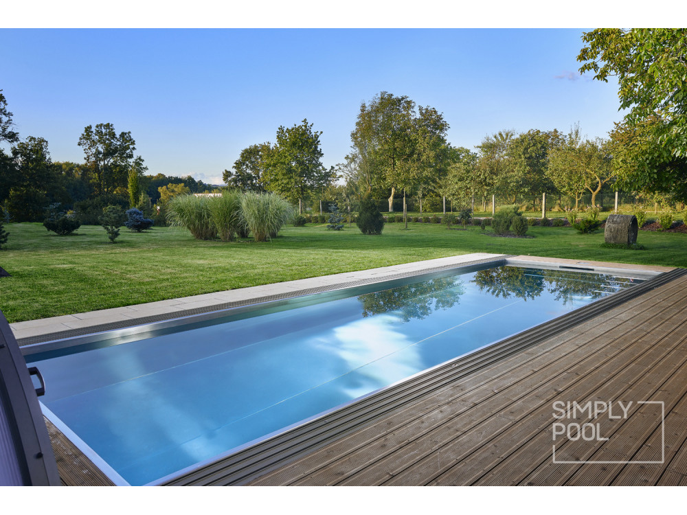 Nerezový skimmerový bazén Simply Pool | Bazén z ocele